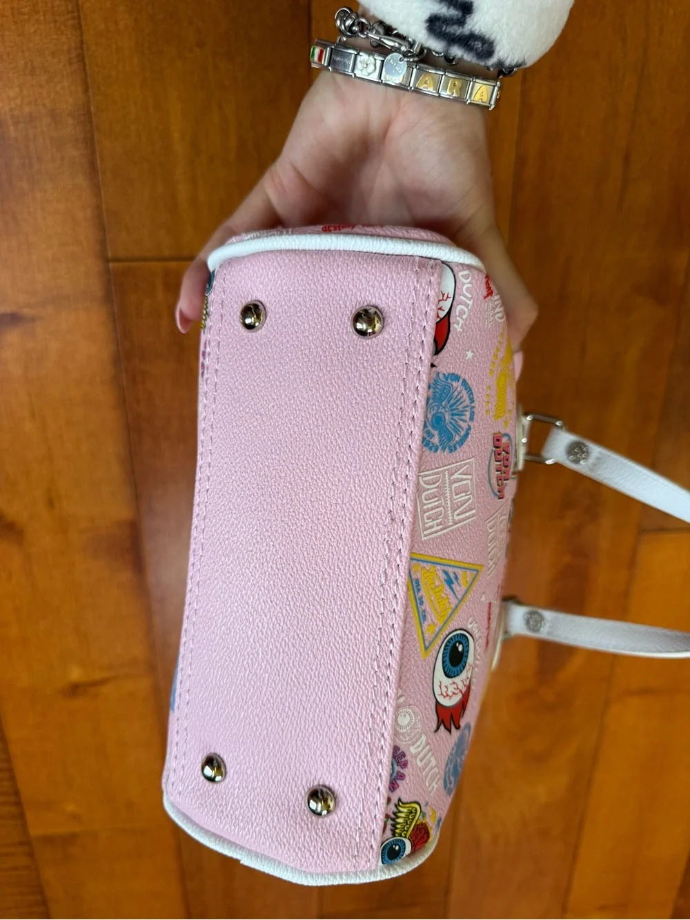NWT Von Dutch Pink MINI BOWLING BAG - LIGHT PINK JAX